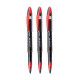 UNI-BALL Air UBA188M 0.5mm Roller Ball Pen | Red Ink, Pack of 3