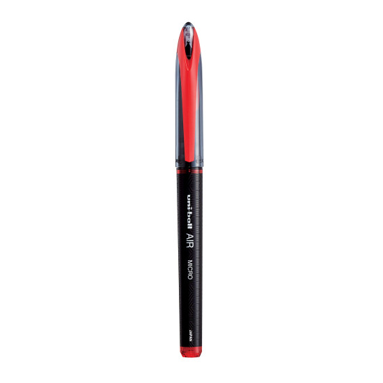UNI-BALL Air UBA188M 0.5mm Roller Ball Pen | Red Ink, Pack of 3