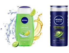NIVEA Shower Gel, Lemon & Oil Body Wash, Women, 250ml And NIVEA Men Shower Gel, Energy Body Wash, 250ml