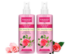 Vaadi Herbals Pvt. Ltd Pack Of 2 Rose Water - 100% Natural & Pure, 250 ml (Pack of 2)