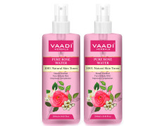 Vaadi Herbals Pvt. Ltd Pack Of 2 Rose Water - 100% Natural & Pure, 250 ml (Pack of 2)