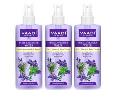Vaadi Herbals Pvt. Ltd Pack Of 3 Lavender Water -100% Natural & Pure Skin Toner, 250 ml (Pack of 3)