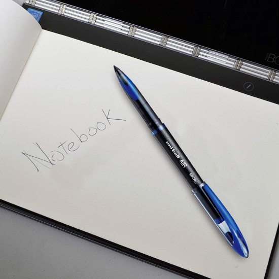 UNI-BALL Air UBA188M 0.5mm Roller Ball Pen | Blue, Black & Red Ink, Pack of 3