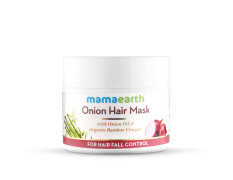 Mamaearth Onion Hair Mask for Men and Women 200ml - With Onion Oil & Organic Bamboo Vinegar - Damaged Hair & Hair Fall Control