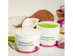 Mamaearth Onion Hair Mask for Men and Women 200ml - With Onion Oil & Organic Bamboo Vinegar - Damaged Hair & Hair Fall Control