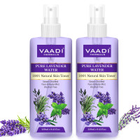 Vaadi Herbals Pvt. Ltd Pack Of 2 Lavender Water -100% Natural & Pure Skin Toner, 250 ml (Pack of 2)
