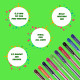 Cello Colour Bombs coloured ink Gel pens - Pack of 10 (Assorted) | 10 vivid ink colours | Ideal for art, project work, journal work, presentations