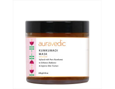 Auravedic Kumkumadhi Face Mask Kumkumadi Tailam Detan Pack Skin Brightening Tan Removal Face Pack For Women Men 100g Kumkumadi Oil Ubtan Detan Face Mask for women skin care brightening