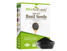 Attar Ayurveda Sabja Basil Seeds - 500 gm (Reduces Body Heat)