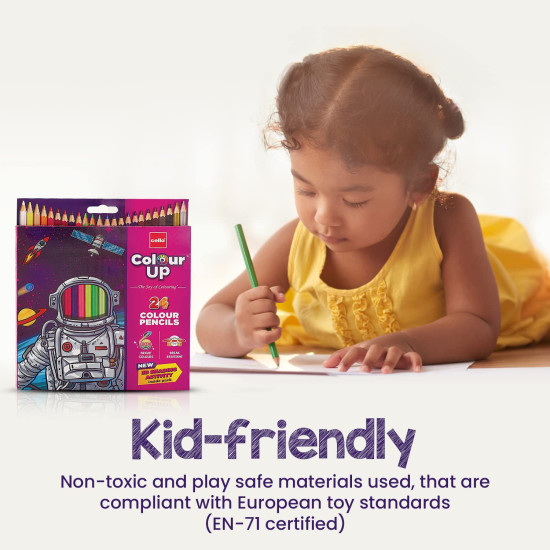 Cello ColourUp Colour Pencils, Multicolored, 24 Color Pencils