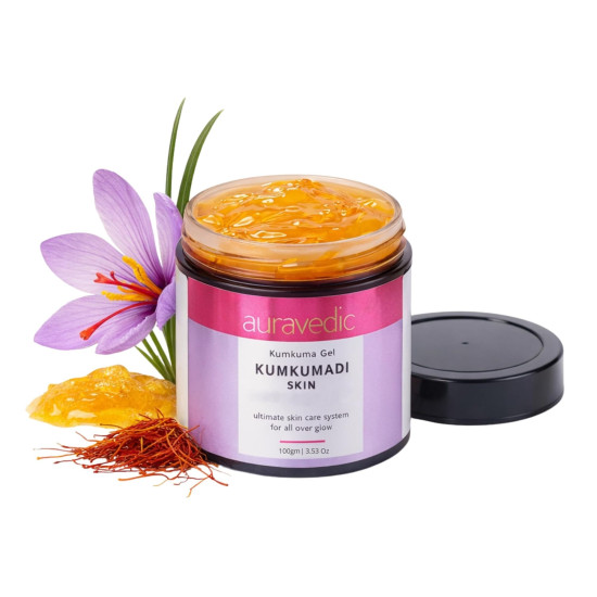 Auravedic Kumkumadi Gel Facial Moisturizer With Kumkumadi Oil For Face For Glowing Skin Pigmentation Dark Spots Moisturiser 100g Skin Brightening Gel Auravedic Kumkumadi Gel Facial Moisturizer With Kumkumadi Oil For Face For Glowing Skin Pigmentation Dark Spots Moisturiser 100g Skin Brightening Gel