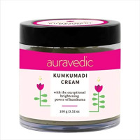 Auravedic Kumkumadi Face Cream For Glowing Skin With Kumkumadi Oil For Face 100g Pigmentation Cream Moisturizer For Dark Spots Detan Blemishes