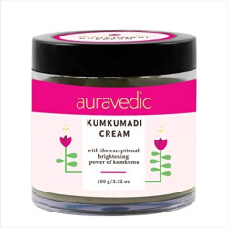 Auravedic Kumkumadi Face Cream For Glowing Skin With Kumkumadi Oil For Face 100g Pigmentation Cream Moisturizer For Dark Spots Detan Blemishes