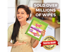 Scotch-Brite Sponge Wipes- Reusable, Kitchen and House Cleaning- Easy to use, Cleans any mess in a swipe, Absorbs water its own 10x weight, Multi- color, Biodegradable (pack of 10)