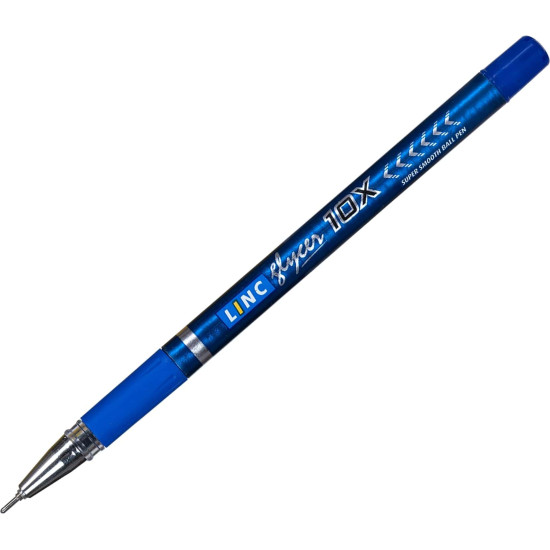 Linc Glycer 0.6mm 10X Ball Pen | Blue Ink | Pack of 10 Pens