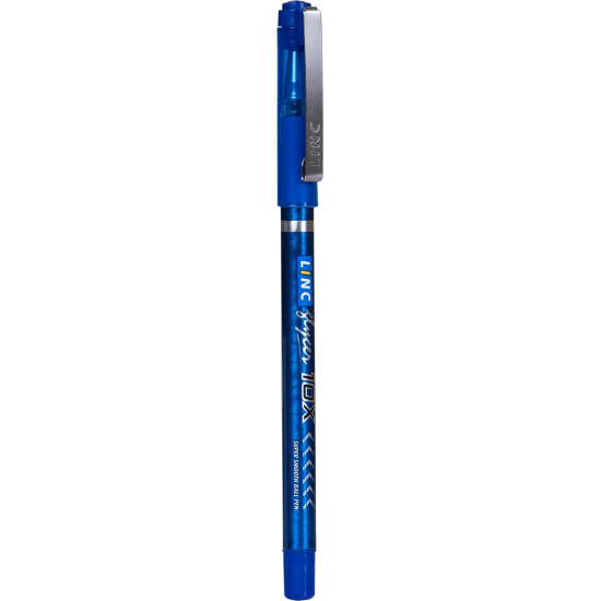 Linc Glycer 0.6mm 10X Ball Pen | Blue Ink | Pack of 10 Pens