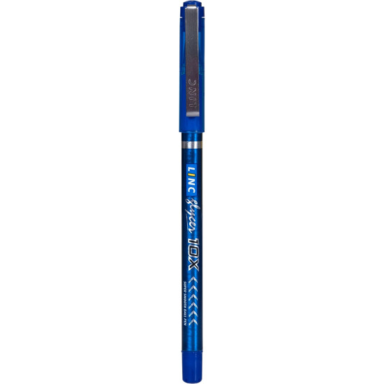 Linc Glycer 0.6mm 10X Ball Pen | Blue Ink | Pack of 10 Pens