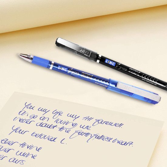 Linc Glycer 0.6mm 10X Ball Pen | Blue Ink | Pack of 10 Pens