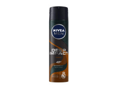 NIVEA MEN Deep Impact Energy Deodorant 150ml | With Black Carbon | 48 Hour Freshness