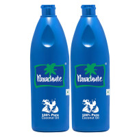 Parachute 100 % Pure Coconut Oil, 600 ml (Pack of 2)