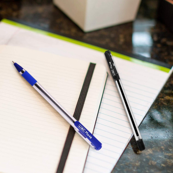 Linc Maxo Fine 0.7 mm Ball Pen | Blue Ink | Pack of 25