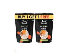 True Elements Rolled Oats 2kg offer pack - 1 month family pack | Wholegrain, High Fibre, High Protein Oats | Keeps You Fuller Longer | 10 years of serving dust free jumbo rolled oats