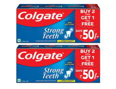 Colgate Strong Teeth Anticavity Toothpaste with Amino Shakti - 500gm (Pack of 2)