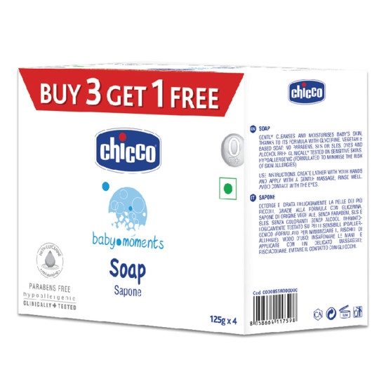 Chicco Baby Soap pack of 4
