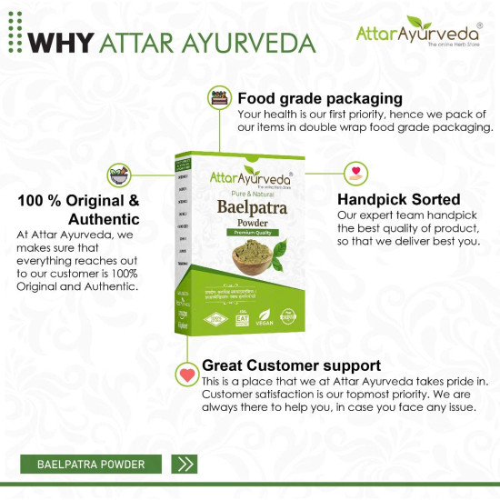 Attar Ayurveda Baelpatra Powder - 200 g