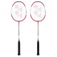 YONEX ZR 100 Light Aluminium Blend Badminton Racquet with Full Cover (Red/Red) - Set of 2