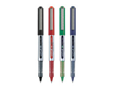 UNI-BALL Eye UB150 0.5mm Roller Ball Pen | Blue, Black, Red & Green Ink, Pack of 4