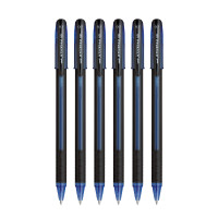 uni-ball Jetstream SX-101 0.7mm Roller Ball Pen | Blue Ink, Pack of 6