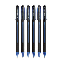 uni-ball Jetstream SX-101 0.7mm Roller Ball Pen | Blue Ink, Pack of 6
