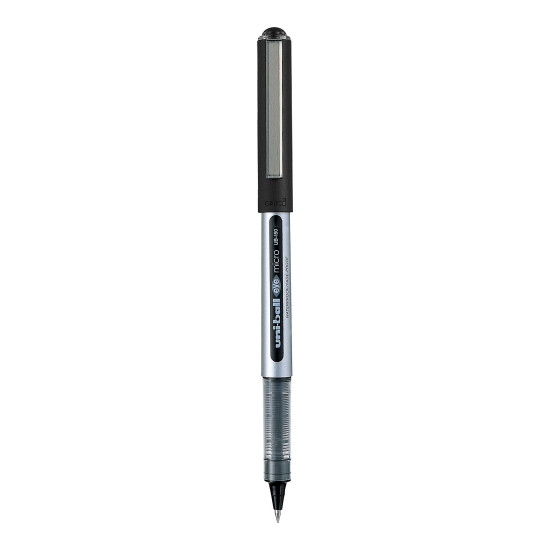uni-ball Eye UB150 0.5mm Roller Ball Pen | Black Ink, Pack of 6