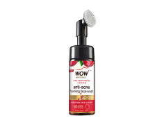 WOW Skin Science Apple Cider Vinegar Foaming Face Wash - No Parabens, Sulphate & Silicones (with built-in brush)