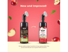 WOW Skin Science Apple Cider Vinegar Foaming Face Wash - No Parabens, Sulphate & Silicones (with built-in brush)