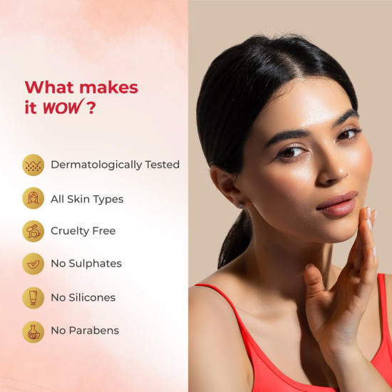 WOW Skin Science Apple Cider Vinegar Foaming Face Wash - No Parabens, Sulphate & Silicones (with built-in brush)