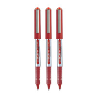 uni-ball Eye UB150 0.5mm Roller Ball Pen | Red Ink, Pack of 3