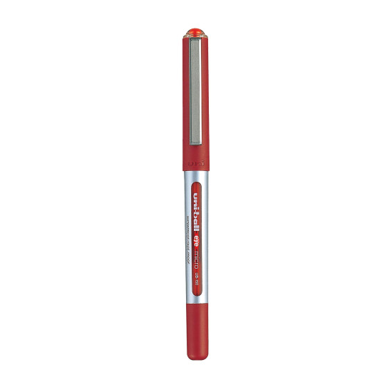uni-ball Eye UB150 0.5mm Roller Ball Pen | Red Ink, Pack of 3