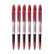 uni-ball Air UBA188L 0.7mm Roller Ball Pen | Red Ink, Pack of 6