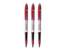 UNI-BALL Air UBA188L 0.7mm Roller Ball Pen | Red Ink, Pack of 3