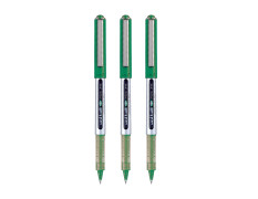 uni-ball Eye UB150 0.5mm Roller Ball Pen | Green Ink, Pack of 3