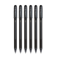 uni-ball Jetstream SX-101 0.7mm Roller Ball Pen | Black Ink, Pack of 6