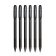 uni-ball Jetstream SX-101 0.7mm Roller Ball Pen | Black Ink, Pack of 6