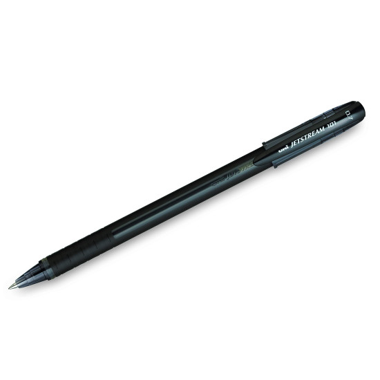 uni-ball Jetstream SX-101 0.7mm Roller Ball Pen | Black Ink, Pack of 6