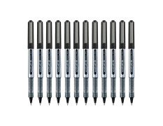 uni-ball Eye UB150 0.5mm Roller Ball Pen | Black Ink, Pack of 12