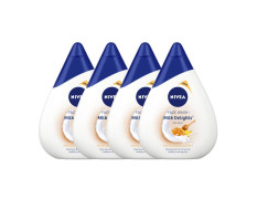 Nivea Milk Delights Face Wash Moisturizing Honey For Dry Skin, 100ml (Pack of 4)