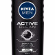 Nivea Men Active Clean Shower Gel, 250ml (Pack of 3)