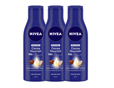 Nivea Cocoa Nourish Oil In Lotion, Pack of 3 (200ml, Dry Skin)