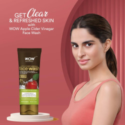 WOW Skin Science Apple Cider Vinegar Foaming Face Wash | Deep Cleansing | For Oily Skin | Fresh, Clear Skin | For Acne & Pimples | Paraben & Sulphates Free| Face Wash for Women & Men | 100 ml